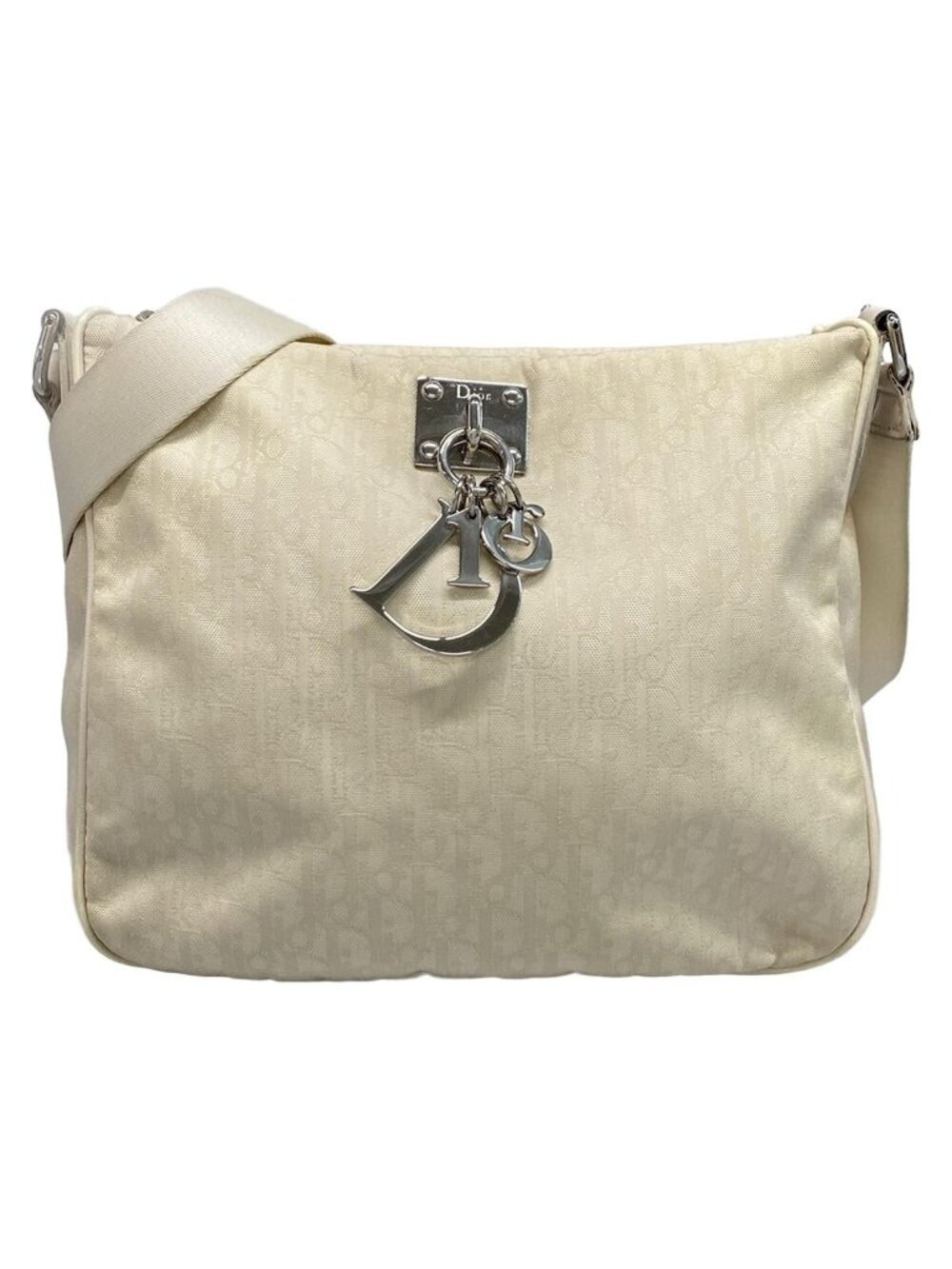 Dior Shoulder Bag Trotter Beige Leather